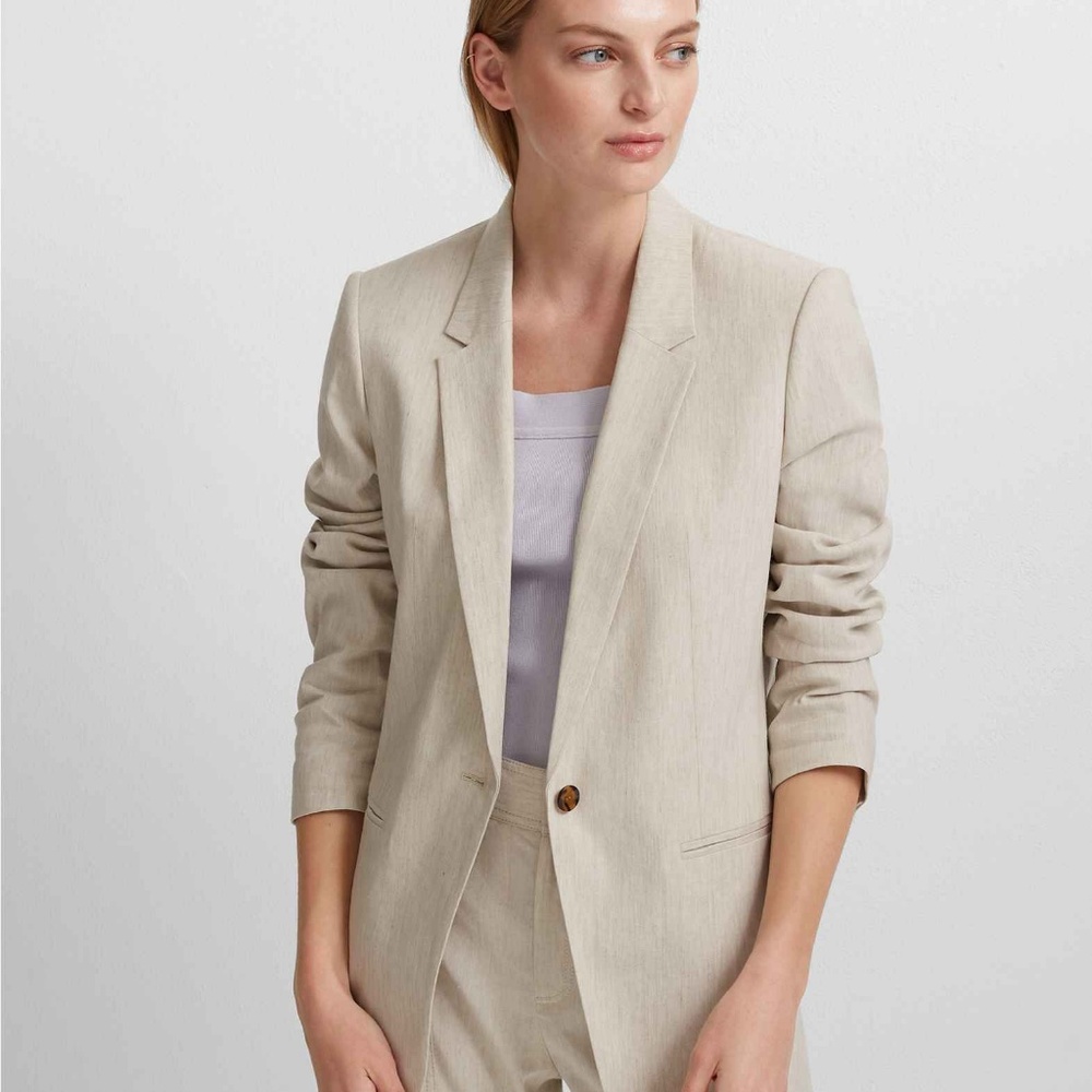 Club Monaco Linen-Blend Blazer